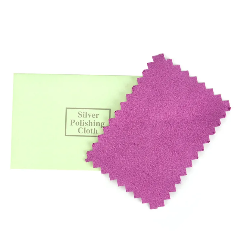 

10Pcs Jewelry Cleaning Cloth Polishing Silver Polish Tool Silver Jewelry Clean Anti-tarnish 10*6.3cm Jewelry Cloth Random Color