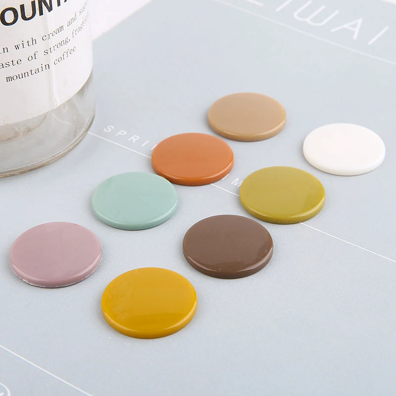 10 шт. Осенне-зимние женские однотонные серьги из смолы для девочек