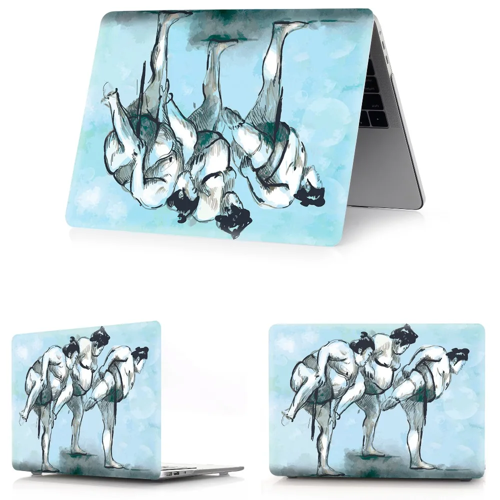 Чехол для ноутбука MacBook Air 11 13 дюймов A1466 A1932 Pro 12 13 15 retina A1502 A1706 A1708 A1989 сумо чехол