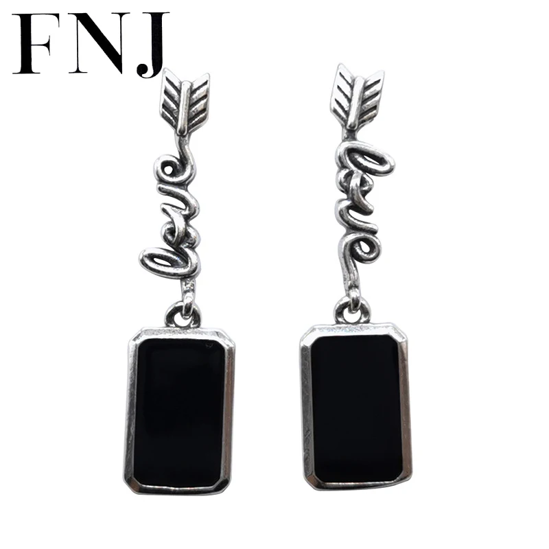 

GZ любовь серьги 925 серебро оригинальный чистый S925 Стерлинговое Серебро свисающие серьги для женщин, ювелирные изделия в винтажном стиле; Цв...