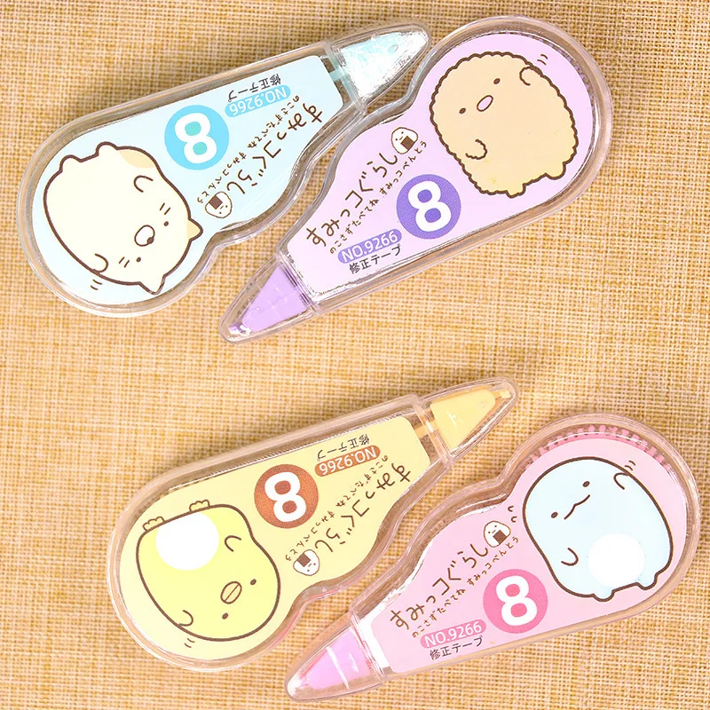 4 шт./упак. Kawaii Женская белая корректор Корректирующая лента рекламные подарочные