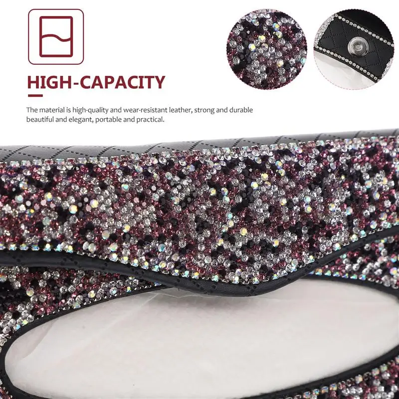 

Fashion Car Sun Visor Tissue Box Sparkling Crystal Napkin Holder Car Accessory