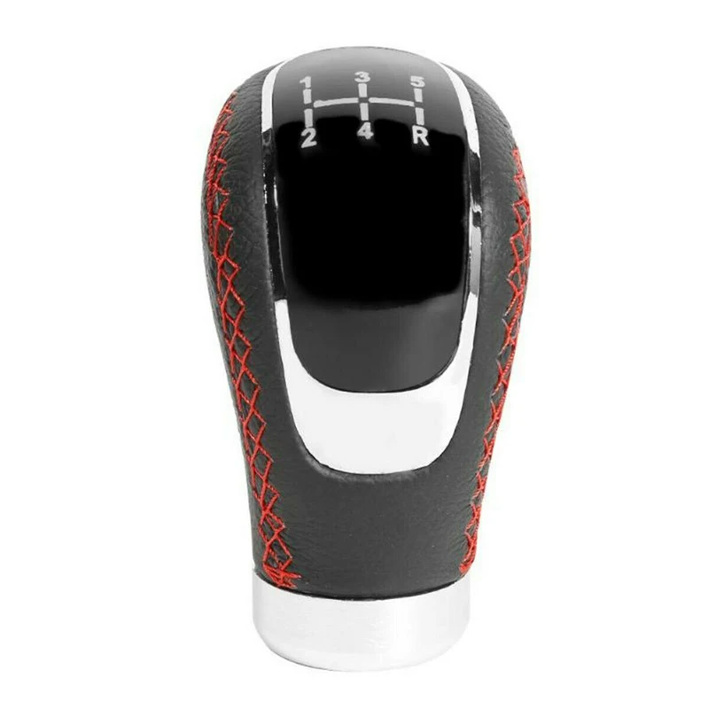 5 6 Speed PU Leather Gearshift Universal Replacement Manual Car Gear Stick Shift Knob Set | Автомобили и мотоциклы
