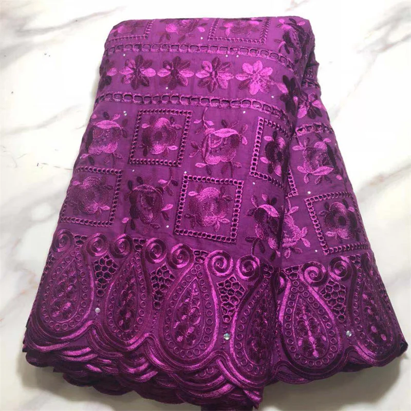 

Швейцарская Ткань 5 ярдов, новейшая вышивка из тяжелых бусин, африканская вуаль из 100% хлопка, кружево, популярный Дубайский стиль для свадеб...