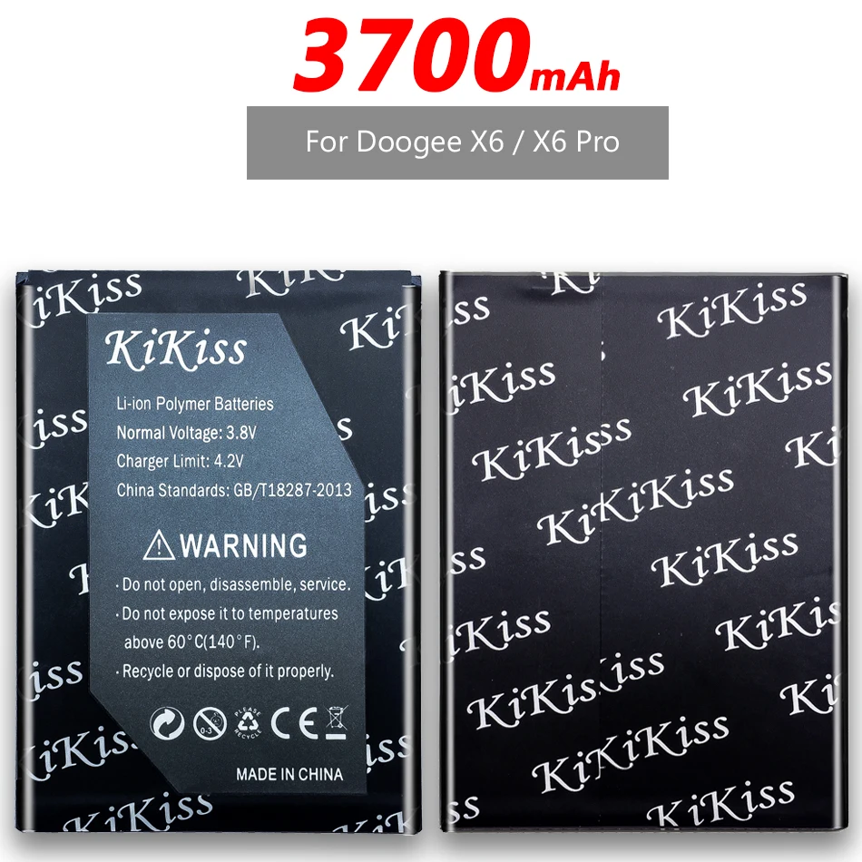 High Capacity 3700mAh Mobile Phone Battery For Doogee X6 / Pro +Track Code | Мобильные телефоны и аксессуары