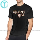 Мужская футболка с короткими рукавами Silent Hill, Пляжная футболка с принтом, 100% хлопок