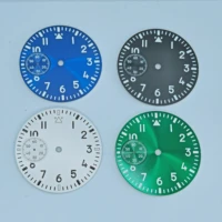 37 2mm new watch luminous dial fit st 36 eta 6497 manual winding movement