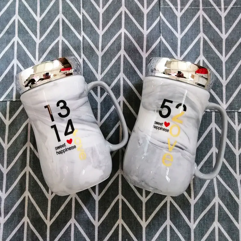 Креативная кружка керамическая чашка милая пара кофейная Корейская Женская