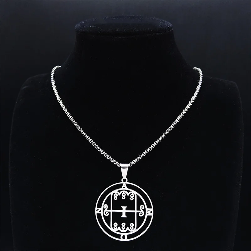 Коллекция 2022 года ожерелья Paimon sceal Sigil of Amon Seal сатана из нержавеющей стали