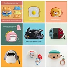 3D-чехол для наушников Huawei Freebuds 4i, силиконовый чехол с милым мультяшным медведем, собакой, уткой для Freebuds 4i, наушники, чехол