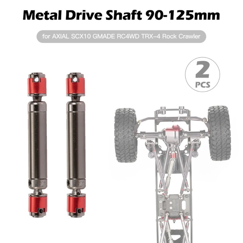 

Anti-Rust RC Transmission Shaft Device with 90-125mm/110-150mm Upgrade Metal Toy Accessories of 1/10 RC Car SCX10 Axial