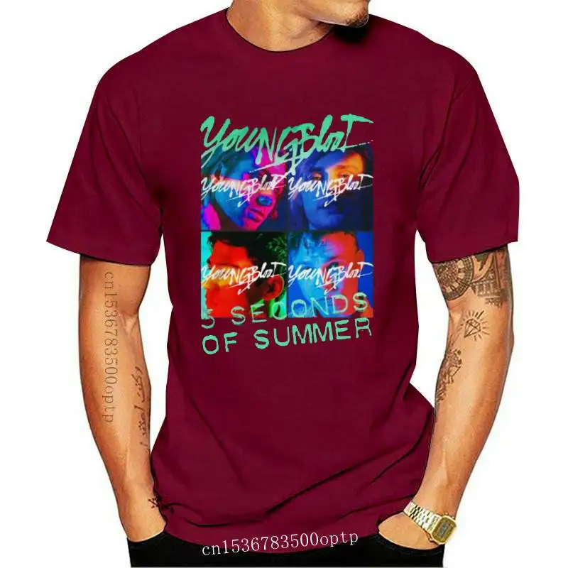 

New LBVR 5 Second Of Summer Youngblood Mans T-Shirt