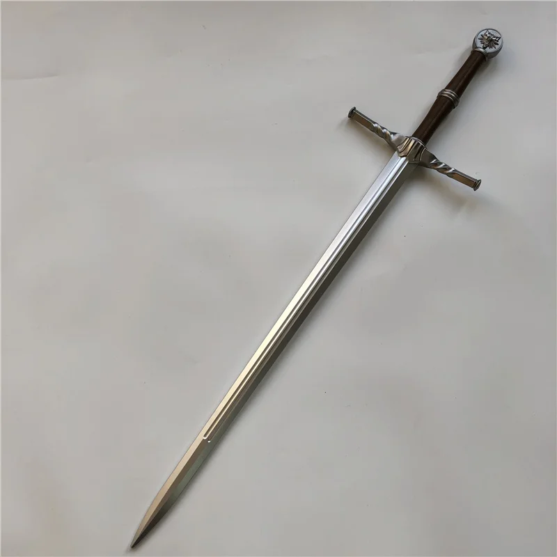 

105cm cosplay 1:1 Anime The 3: Wild Hunt Geralt of Rivia sword White Wolf sword Weapon Prop Role Play PU Model Toy Prop