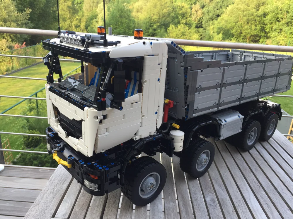 Строительный блок технологии механические шестерни MOC 5287 самосвал 8x8 гигантский