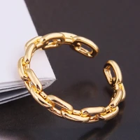 geometric round copper versatile gold temperament bracelet party