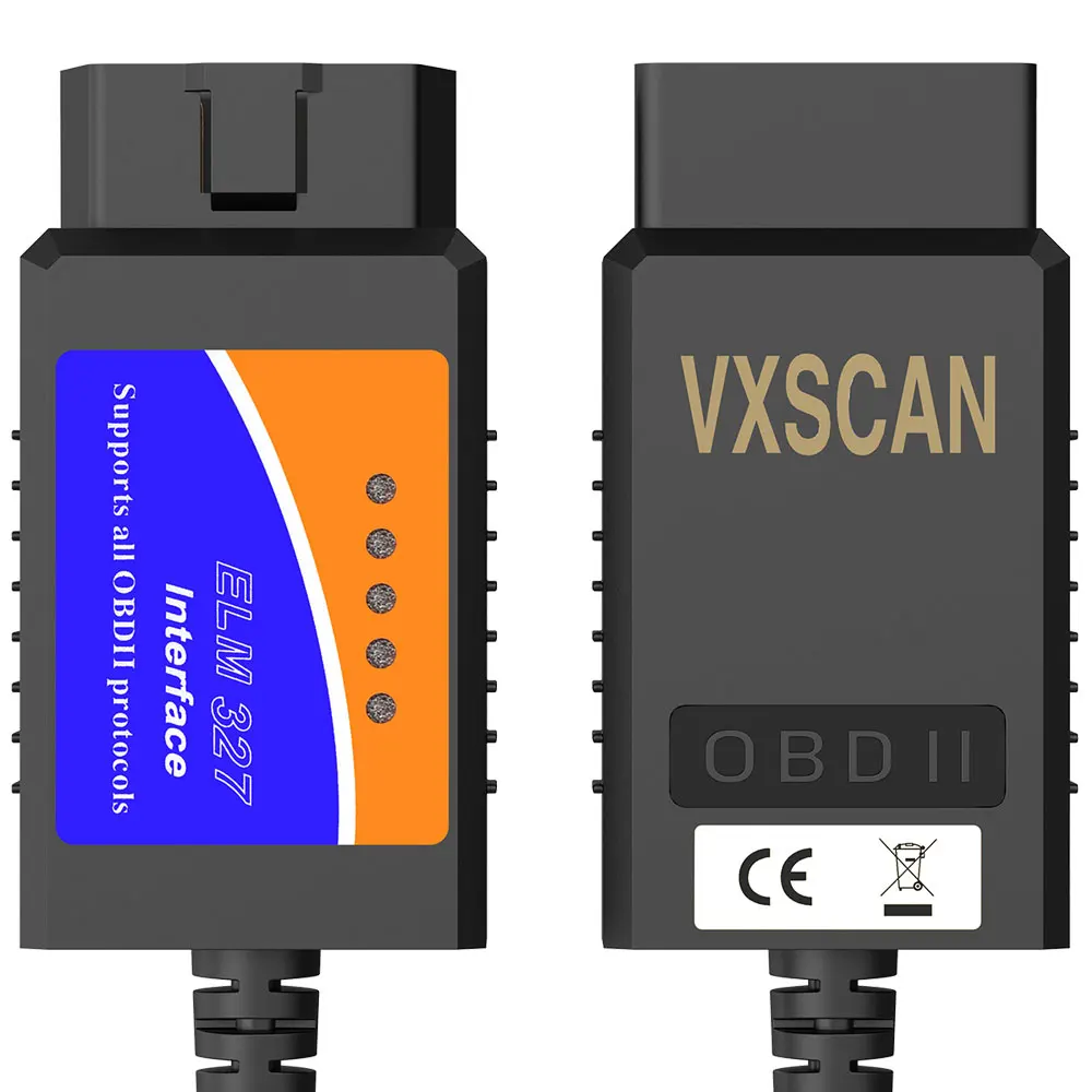 ELM327 ELM 327 оборудование V1.5 программное обеспечение V2.1 пластик OBDII EOBD сканер шины