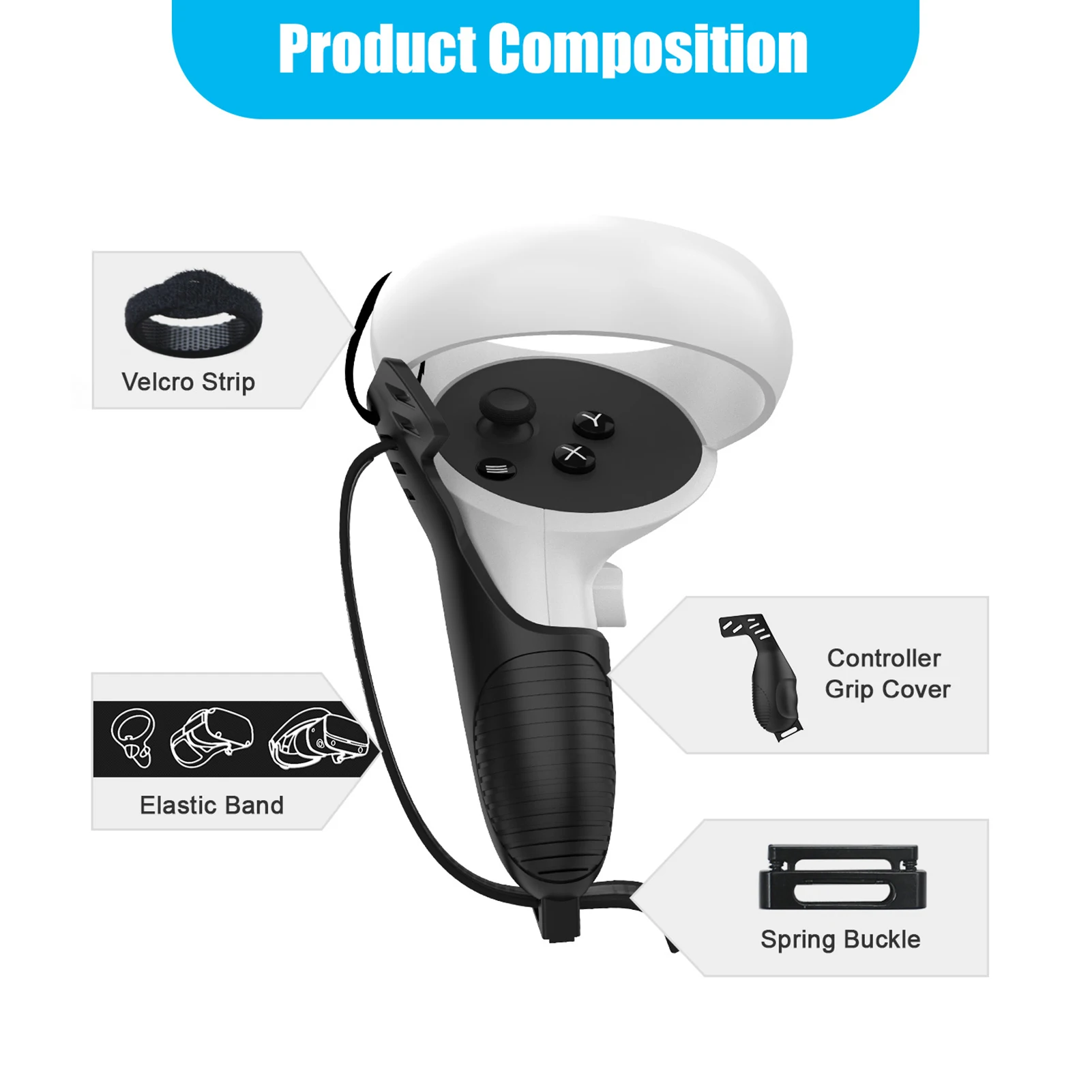 Аксессуары для виртуальной реальности защитный чехол Oculus Quest 2 сенсорного