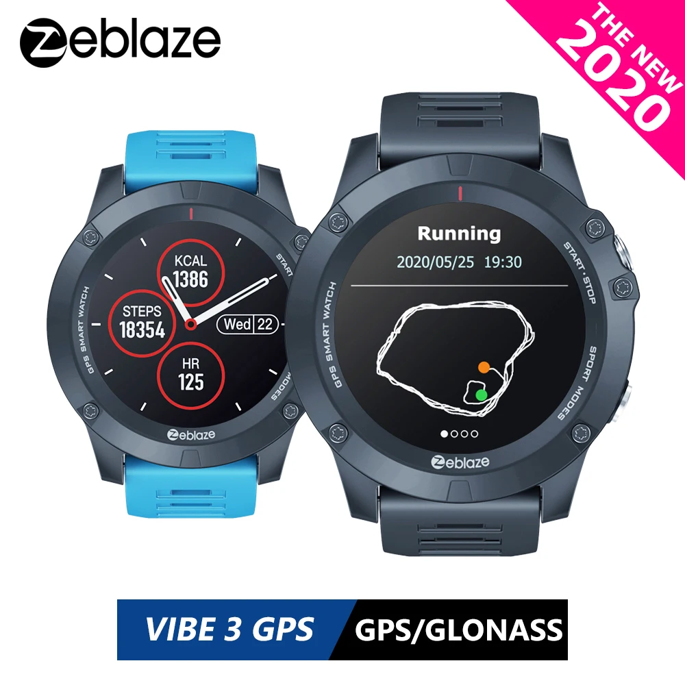Новинка 2020 Смарт часы Zeblaze VIBE 3 с GPS пульсометром несколькими спортивными режимами