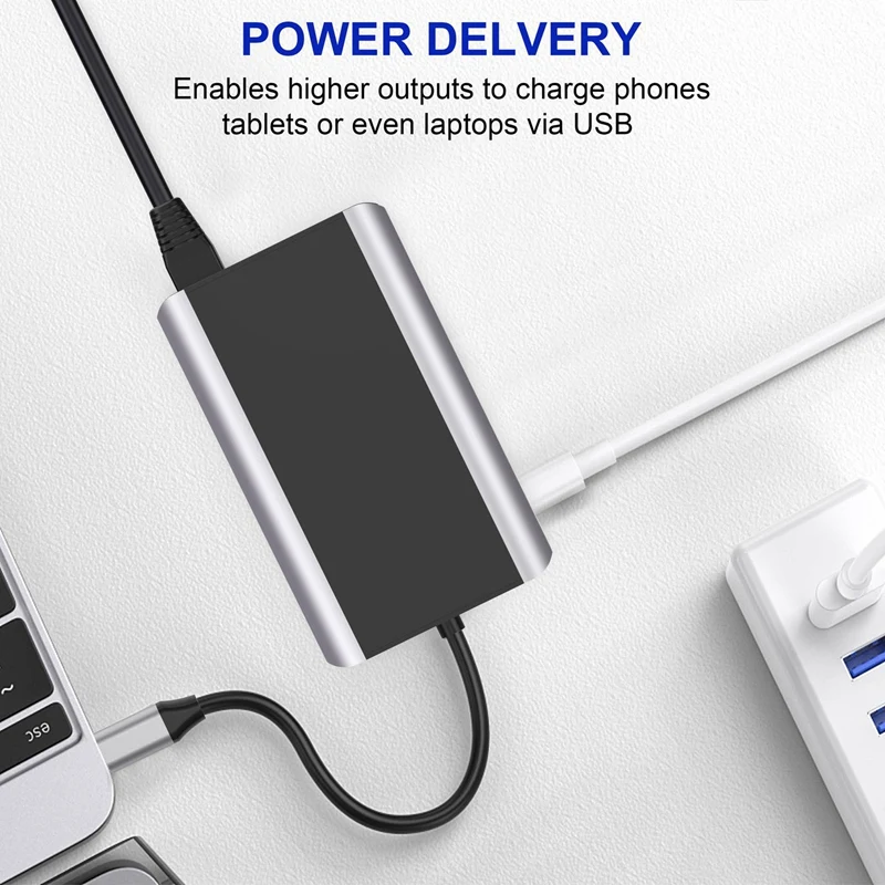 

9 in 1 Docking Station,Type-C Converter Multi-Function Hub 1000Mbit HDMI-Compatible Power Delvery PD Adapter for Laptop