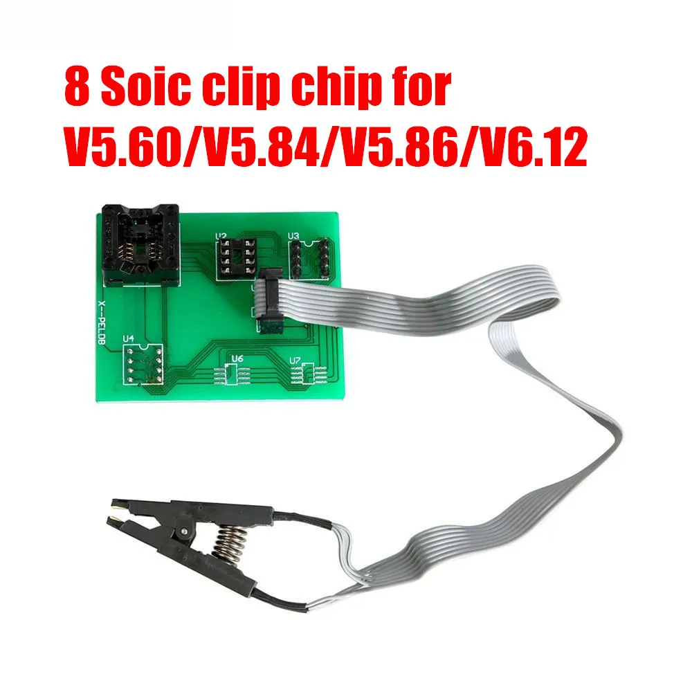 8 SOIC CLIP CHIP XPROG V5.55 V5.60 V5.84 V5.86 V6.12 X-PROG M металлическая коробка 5,86 6,12 XPROG-M ECU программист инструмент X Prog M коробка V5.84 Полные Адаптеры - Цвет: 8 SOIC CLIP CHIP