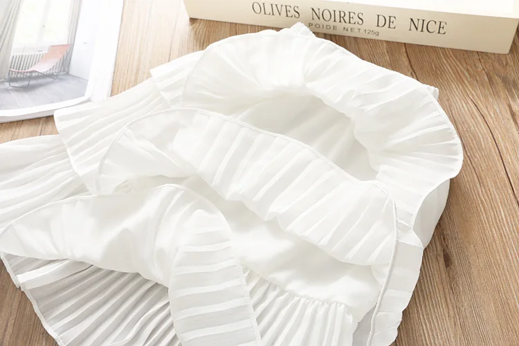 Новая весенняя плиссированная многослойная юбка для маленьких девочек