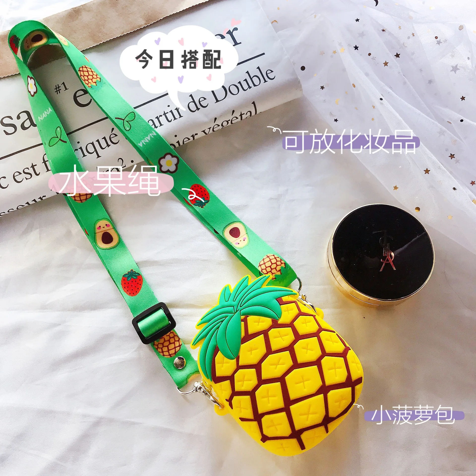 Детский кошелек авокадо из силикагеля ананаса клубники 2019|Кошельки и бумажники| |