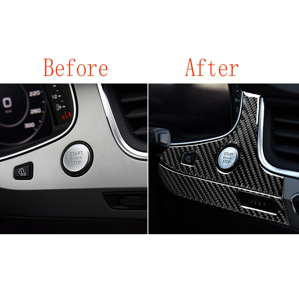 2 шт./компл. Приборная панель автомобиля правая рамка Крышка углеродного волокна