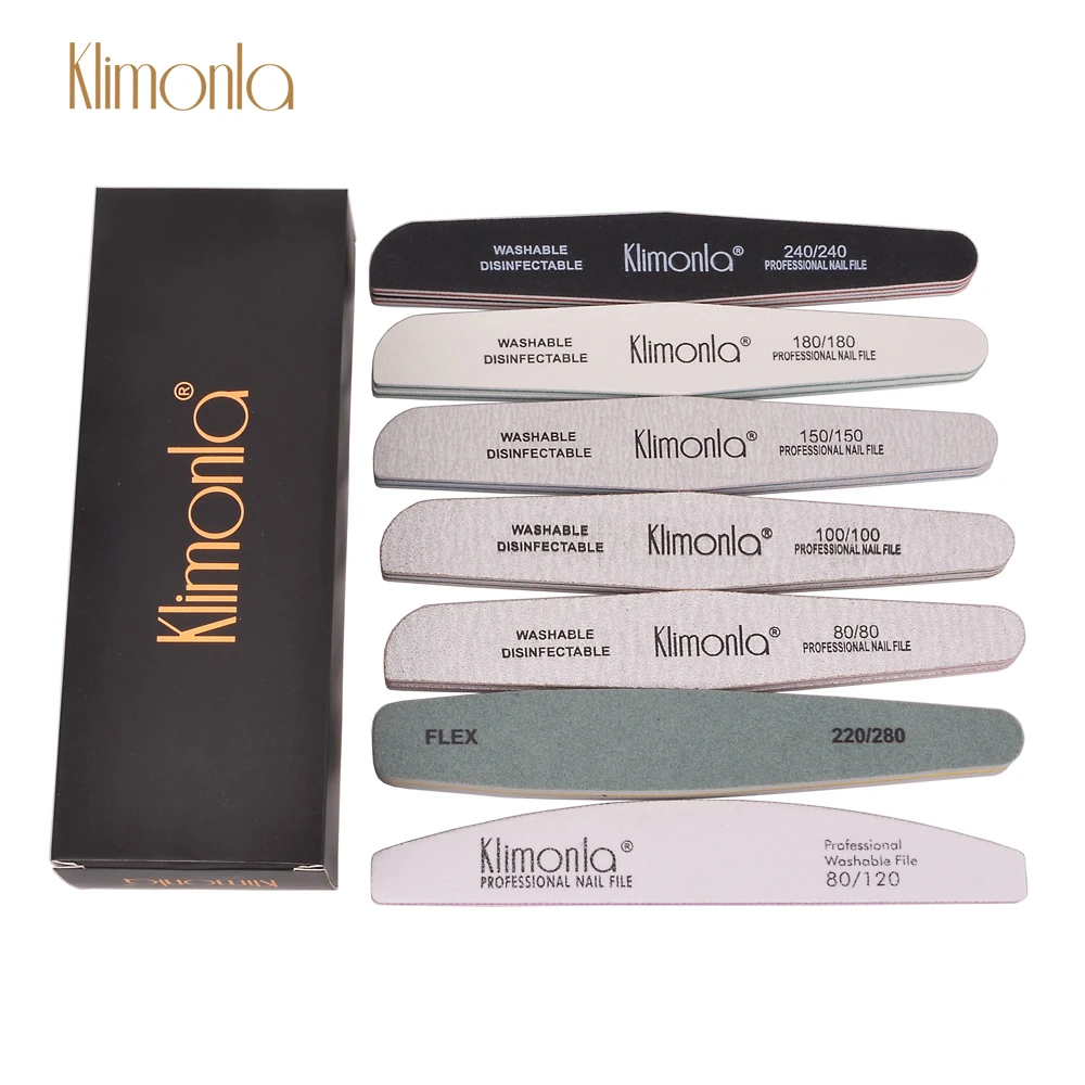 

12Pcs/Set Klimonla Nail File Multiple Grit Sandpaper Polish Nail Art Mix Style Manicure Kit Sanding Nails Tool Accessories File