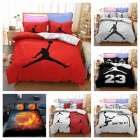 luxury sport bedding set for teen boy single queen duvet cover soft bedspread quality comforter cover bed linen and pillowcase