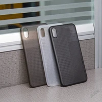 heat dissipation breathable cooling case for iphone x xs max xr 7 8 plus hollow hole cover ultrathin pp 0 4mm super ultra thin