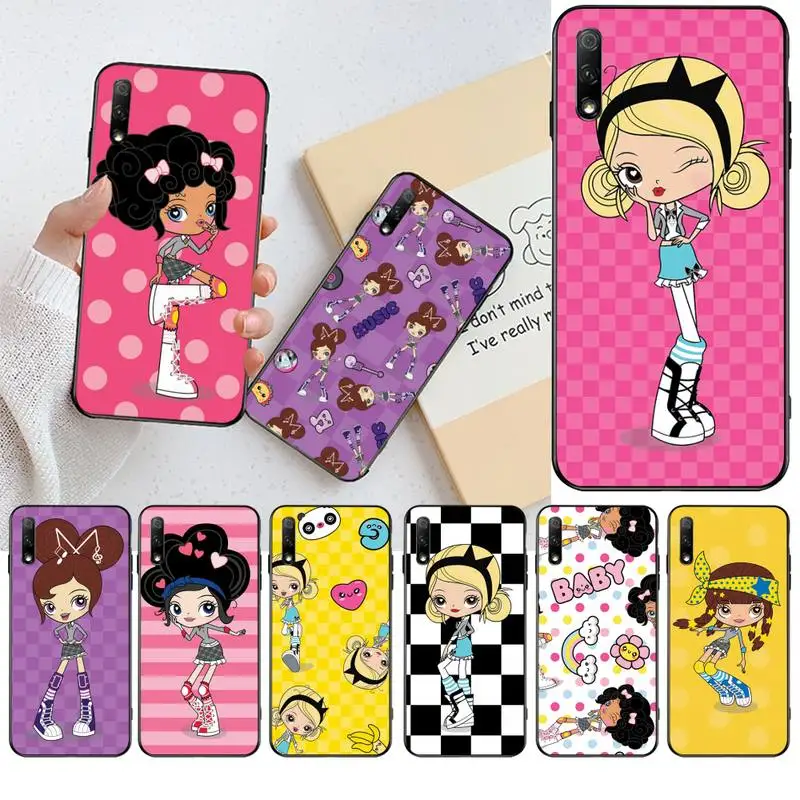 CUTEWANAN мультяшный Kuu Harajuku мягкий силиконовый черный чехол для телефона Huawei Nova 6se 7