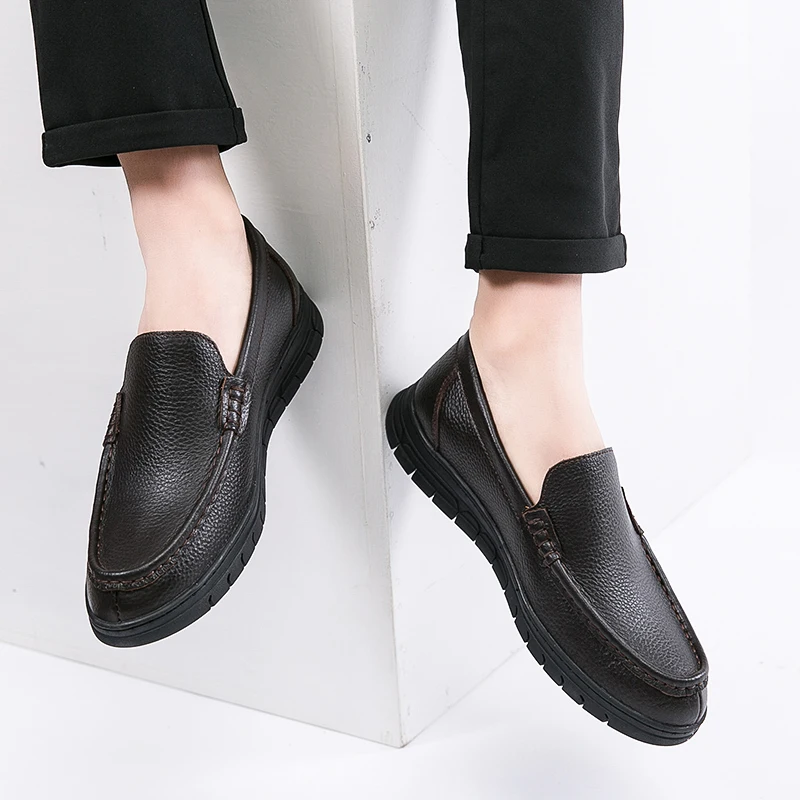 Дышащие повседневные мужские туфли модная повседневная обувь на плоской подошве