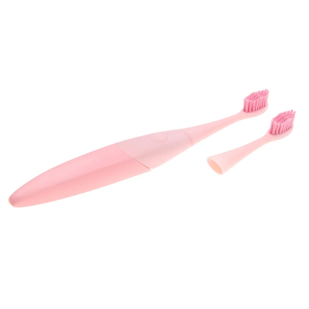 

Electric Toothbrush Tooth Brush Automatic Tooth Brush with Replacement Heads Waterproof Pink