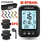 Беспроводной Велосипедный компьютер GPS NEWBOLER Спидометр Одометр ANT + датчик синхронизации водонепроницаемый с кронштейном датчика частоты вращения педалей STRAVA