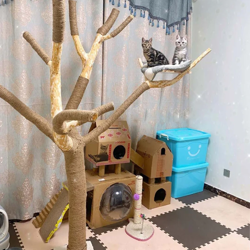 

DIY Cat Scratcher Rope Twisted Sisal Rope Replacement Cat Tree Scratching Toy Cat Climbing Frame Binding Rope