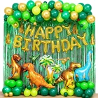 1 комплект Anniversaire динозавр воздушные шары арочная гирлянда комплект динозавр украшение для дня рождения Globos Dino Party Boy Baby Shower