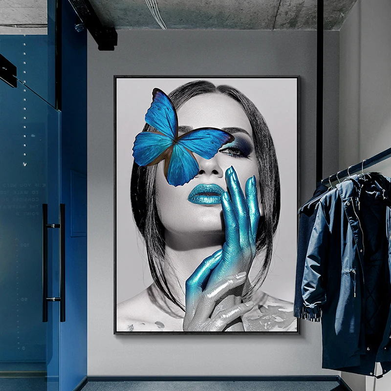 Простой персонаж декоративная живопись для спальни салон красоты висячая