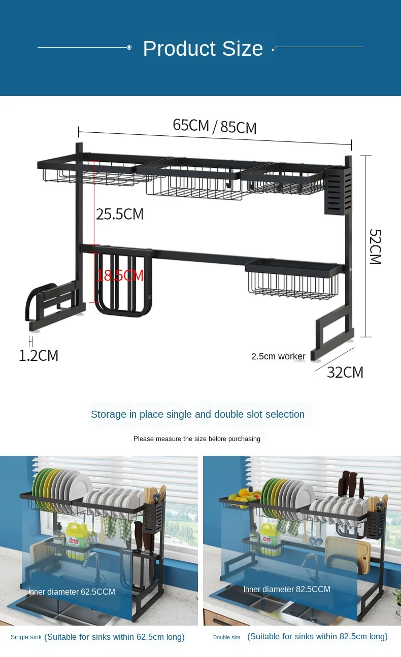 Стабильная кухонная стойка из нержавеющей стали для раковины полка слива посуды