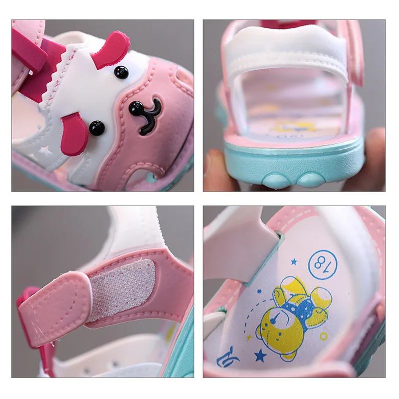 

Litthing 2021 Children Sandals Summer Baby Toddler Shoes Toddler Sandals Soft Non-Slip Beach Baby Breathable Rubber Sandals