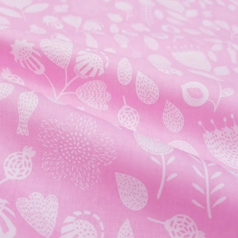 50x40cm pink Детская саржевая хлопковая ткань, хлопковая Лоскутная Ткань для шитья своими руками, Стеганный материал для детей и кукол - Цвет: 50x40cm pink