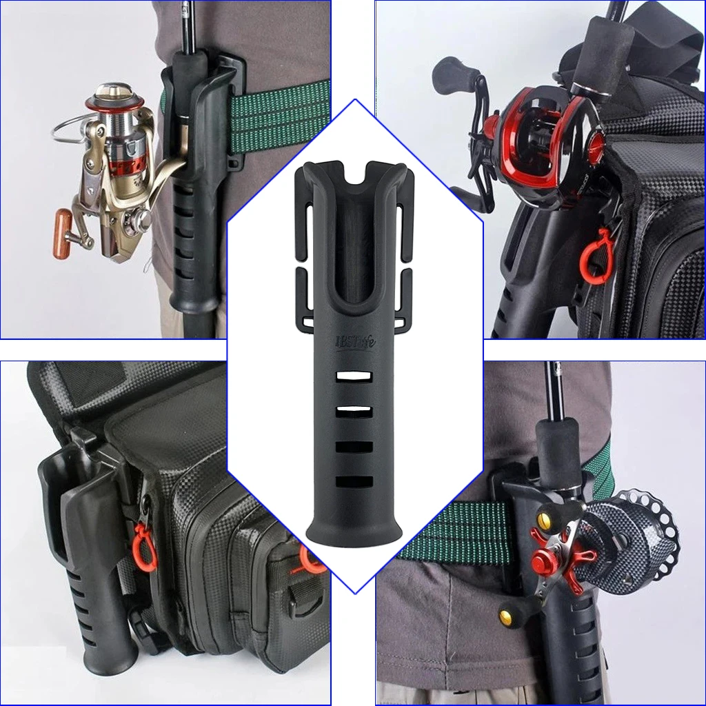 Multi-function Nylon Belt Rod Holder Quick Waist Holder Portable Pole Inserter Fishing Rod Pesca Rack Inserting Device Accessory