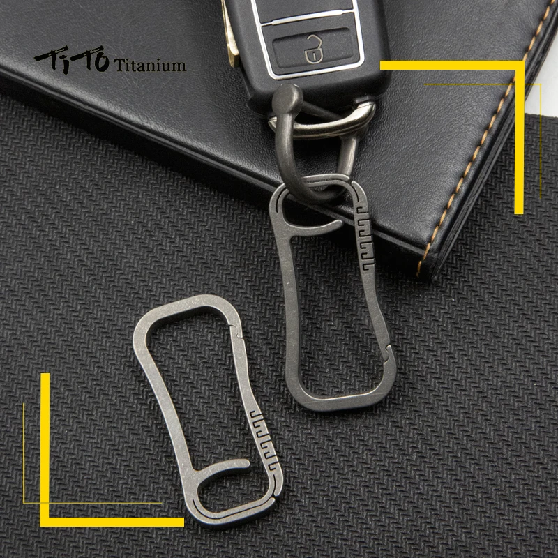Брелок Тито из титанового сплава для повседневного использования мини-брелок в