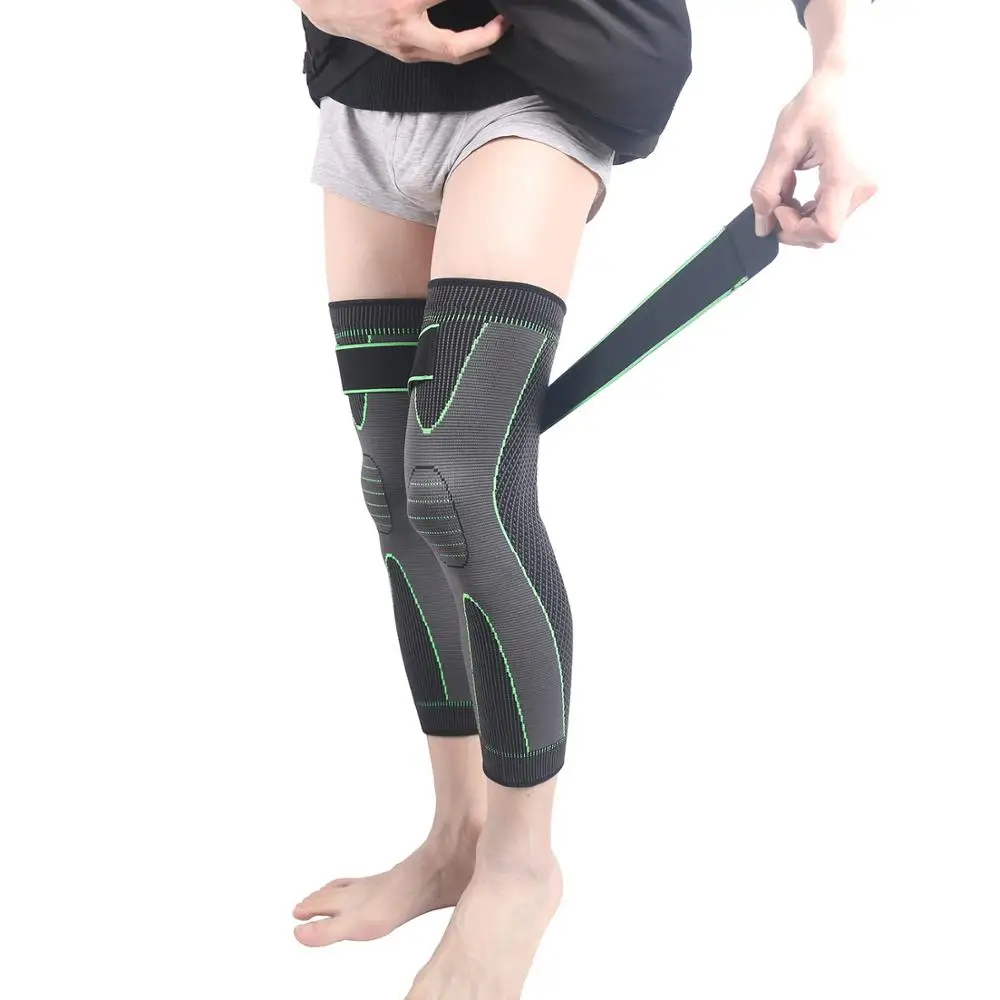 1 шт. защитный наколенник вязаный бандаж наколенники удлиненные теплые