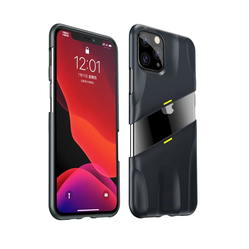 Grey Yellow Baseus для iPhone 11 Чехол Жесткий PC противоударный чехол с поддержкой беспроводной зарядки для iPhone 11 Pro Max 5,8 дюймов 6,1 дюймов 6,8 дюймов - Цвет: Grey Yellow