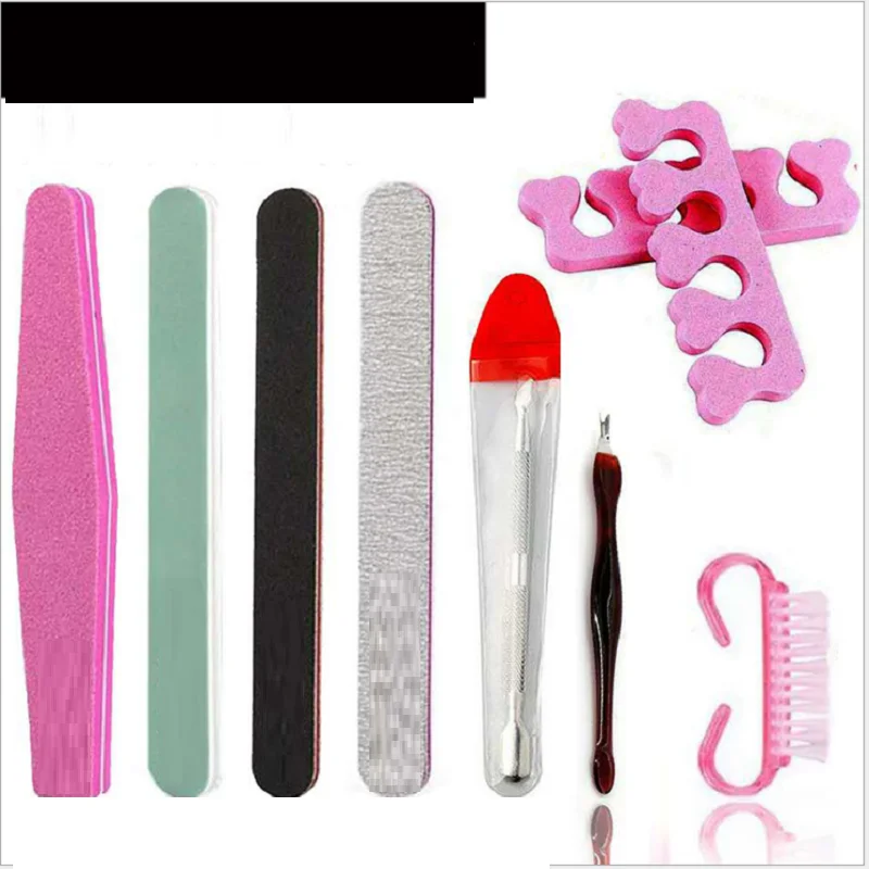 

Sponge Nail File Polishing Strip Nail Surface Polishing Manicure 9-Piece Nail Tools