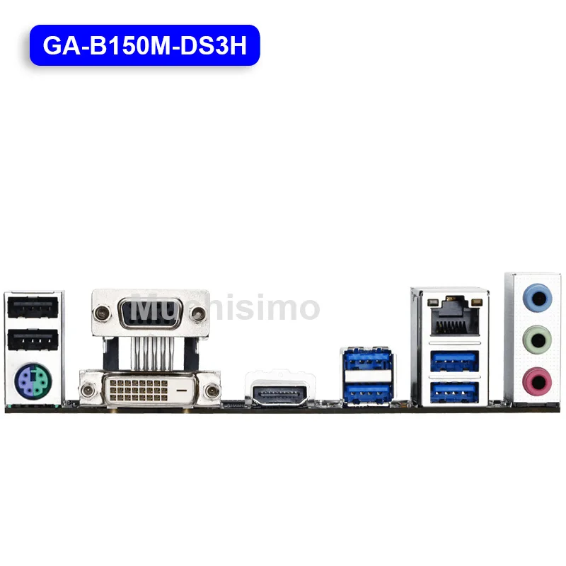 Материнская плата LGA 1151 Gigabyte GA-B150M-DS3H i7 i3 i5 DDR4 64 Гб M.2 HDMI-совместимая десктопная