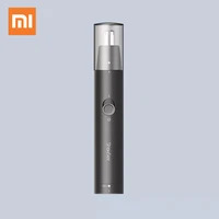 xiaomi mijia showsee c1 bk portable electric nose hair trimmer removable washable double edged 360%c2%b0 rotating cutter head