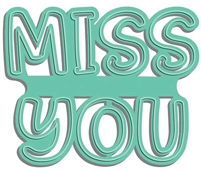 

2021 металлические Вырубные штампы MISS YOU 53*65 мм, «сделай сам», скрапбукинг, фотоальбом, декоративное тиснение, форма для бумажных карточек