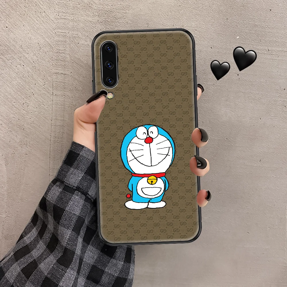 

Cartoon Doraemon Fashion Phone case For Samsung Galaxy A 3 5 7 8 10 20 21 30 40 50 51 70 71 E S 2016 2018 4G black pretty