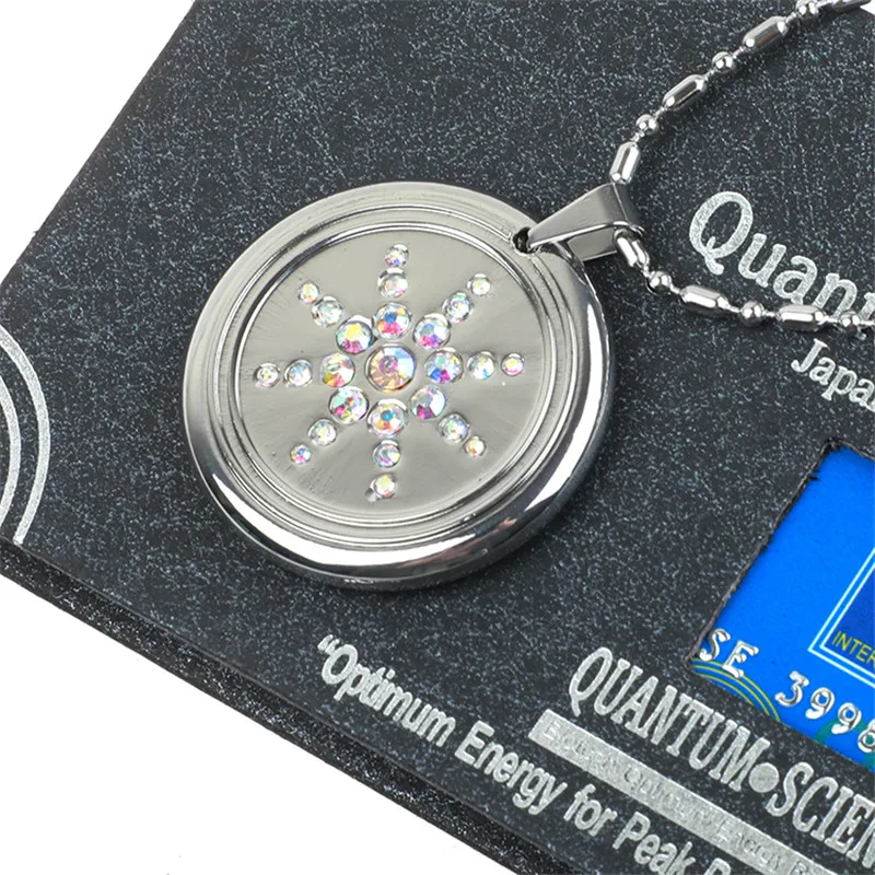 Quantum Pendant Scalar Energy Ion Necklace Ions Health Jewelry 6000-8000 ions Stainless Steel Necklaces Japanese | Украшения и